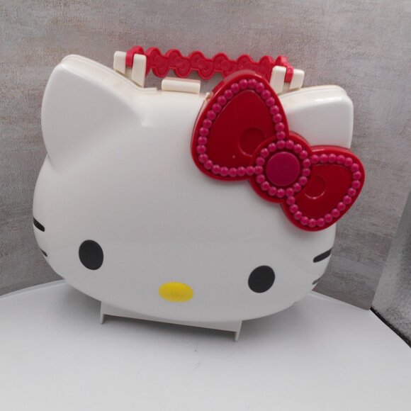 HELLO KITTY COLLECTIBLE SANRIO 2012 PLASTIC HAND PURSE CASE LIGHTS UP!! TOY - Picture 13 of 15